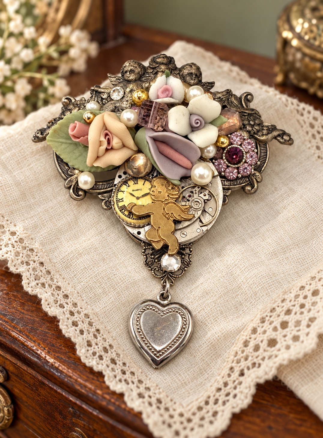 Vintage jewelry — brooches, necklaces, and wearable history
