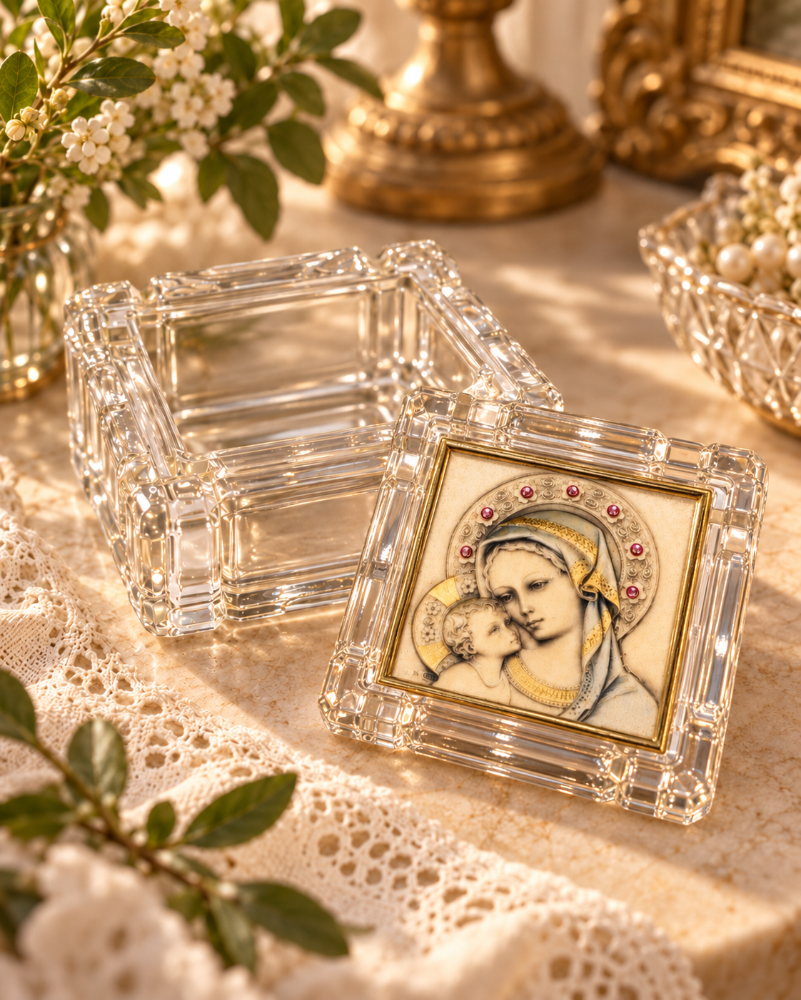 Religious and spiritual objects — crosses, rosaries, and devotional items